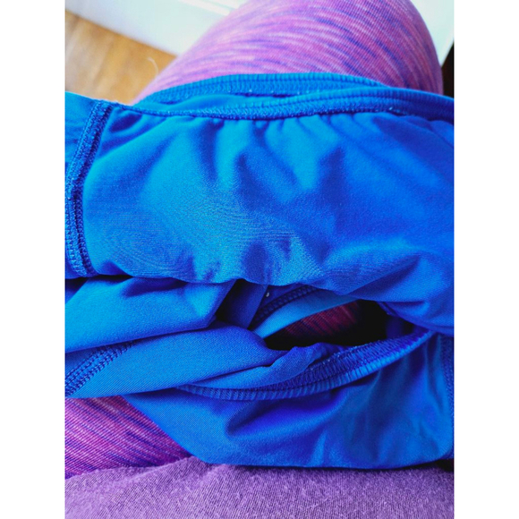 Women's Speedo one piece Swimsuit Blue Green 12/38 open back beach gear - Picture 4 of 4